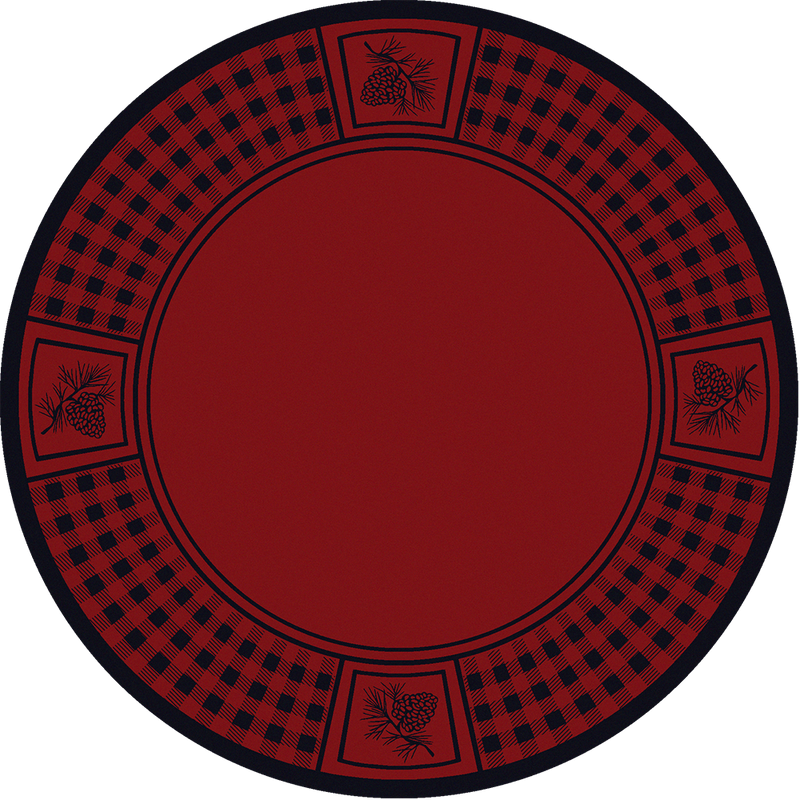 Cabin Decor - Red Pinecone Retreat Lodge Rug Collection - The Cabin Shack