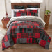 Red Pine Tree Plaid Comforter Set | The Cabin Shack