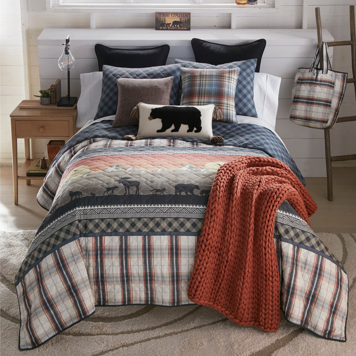 Rocky Mountain Scenic Sunrise Comforter Set | The Cabin Shack