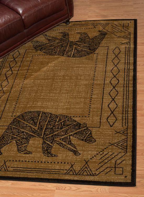 Bearwalk Tan Rug | The Cabin Shack