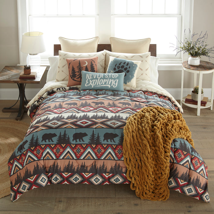 Rustic Bear Heritage Tribe Comforter Set | The Cabin Shack