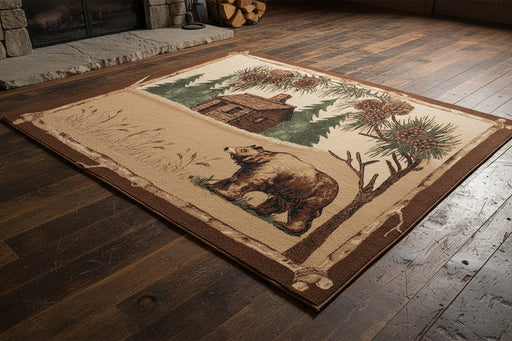 Grizzly Inn Rug | The Cabin Shack