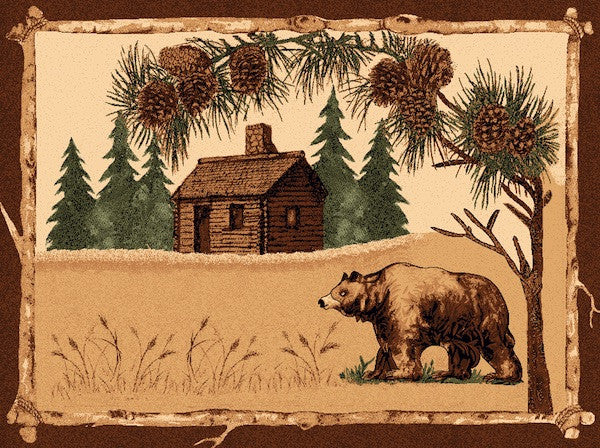 Grizzly Inn Rug | The Cabin Shack