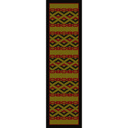 Southwestern Braid Rustic Lodge Rug Runner | The Cabin Shack
