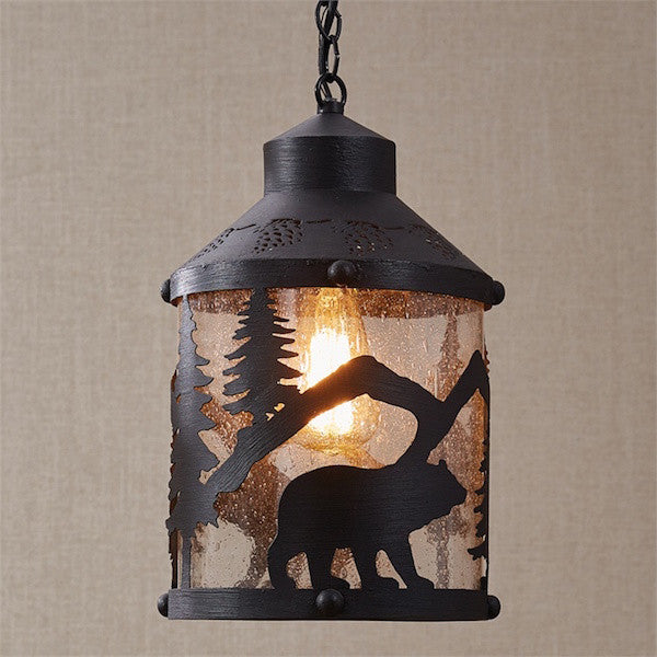 Black Bear Pendant Light | The Cabin Shack 