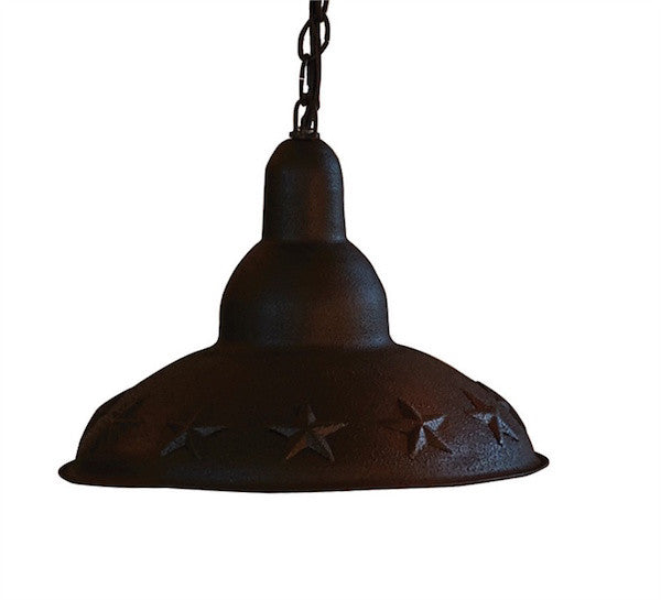 Iron Star Pendant Light for Cabin | The Cabin Shack 