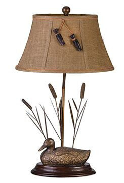 Antique Mallard Table Lamp for Rustic Decor | The Cabin Shack