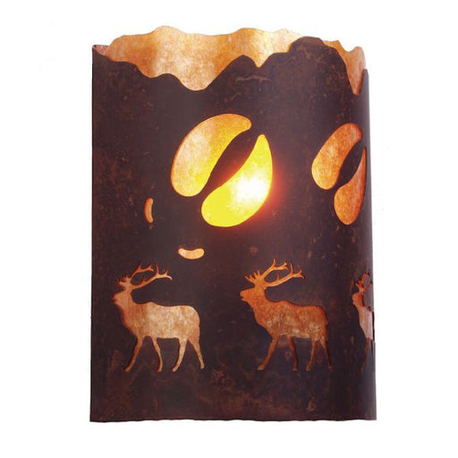 Rustic Wall Sconce | An Elk Was Here | The Cabin Shack