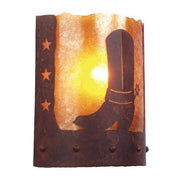 Rustic Wall Sconce | Cowboy Boot and Spur | The Cabin Shack 