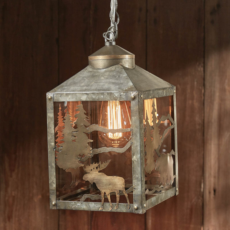 Silhouette Moose Pendant Light | The Cabin Shack 