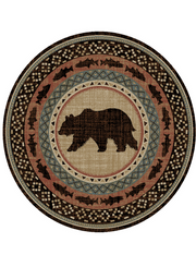 Spirit Lake Multi Rug Round | The Cabin Shack