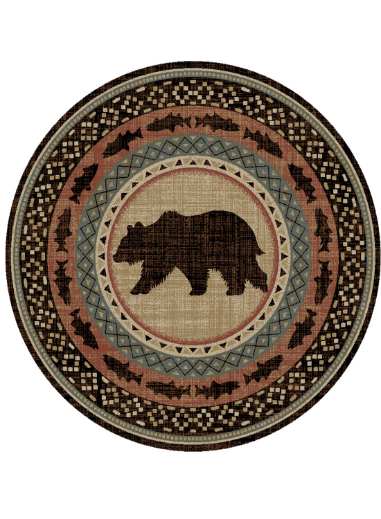 Spirit Lake Multi Rug Round | The Cabin Shack