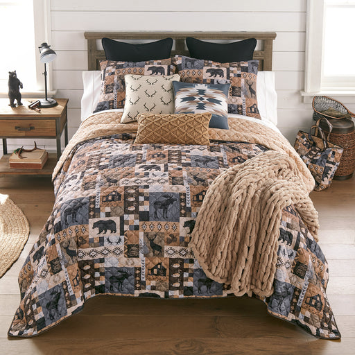 Textured Endovalley Rocky Mountains Comforter Set | The Cabin Shack
