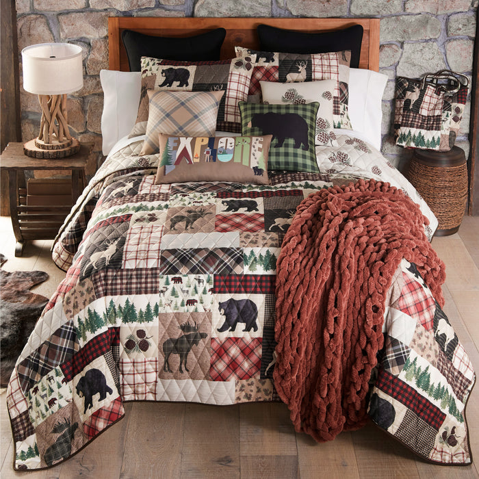 Textured Mountain Valley Animal Comforter Set | The Cabin Shack
