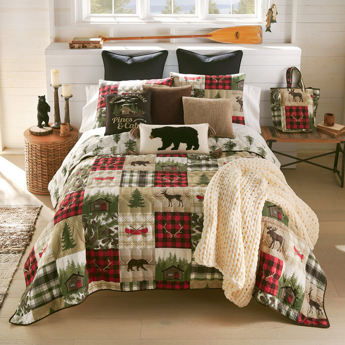 Textured Timber Lake Trailhead Comforter Set | The Cabin Shack