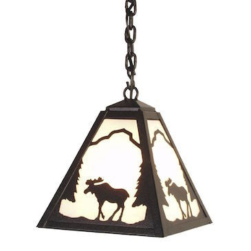 Rustic Lighting | Timber Ridge Moose Pendant | The Cabin Shack 