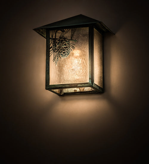 Verdigris Pine Needle Forest Wall Sconce | The Cabin Shack