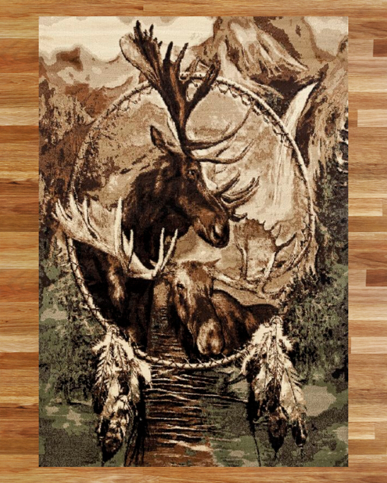 Yellowstone Moose Rug Overview | The Cabin Shack