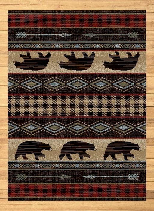 Bear Lodge Red Rug | The Cabin Shack