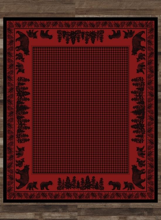 Bear Meadows Red Rug