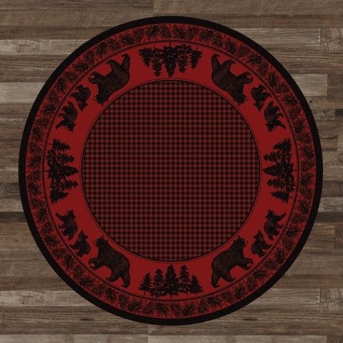 Bear Meadows Red Rug