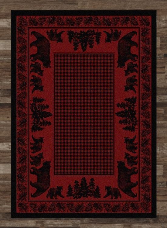 Bear Meadows Red Rug