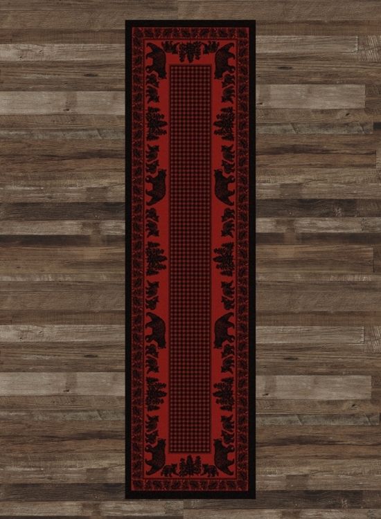 Bear Meadows Red Rug