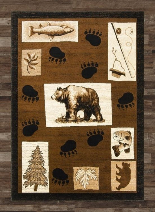 Bear Tracks Rug | The Cabin Shack