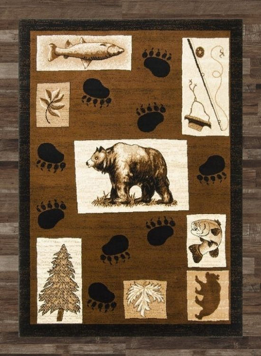 Bear Tracks Rug | The Cabin Shack