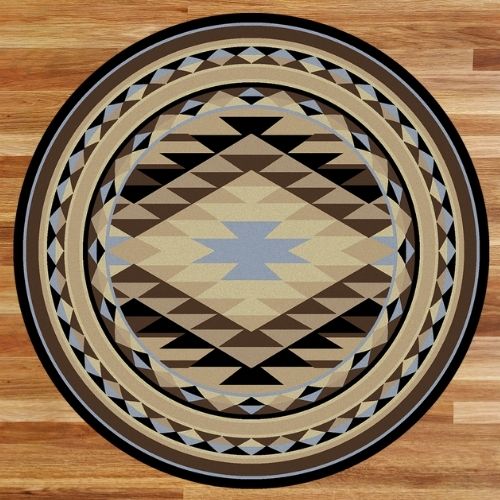 Carrizozo Spirit Round Rug | The Cabin Shack