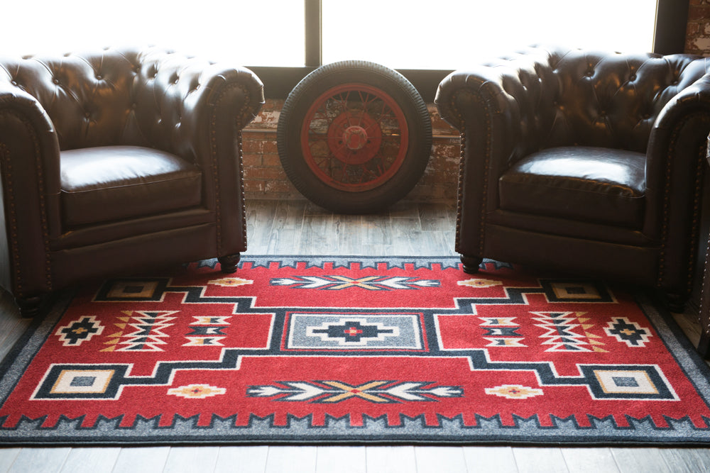 Crow Wing Red Rug Room | The Cabin Shack