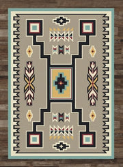Crow Wing Turquoise Rug | The Cabin Shack