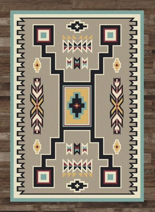 Crow Wing Turquoise Rug | The Cabin Shack
