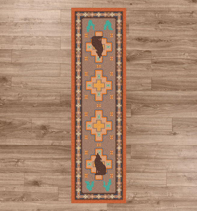 Desert Wolf Runner Rug | The Cabin Shack