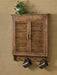 Cabin Decor - Rustic Wood Shutter Cabinet - The Cabin Shack