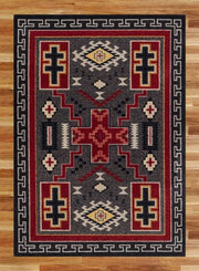 Double Cross Gray Rug | The Cabin Shack