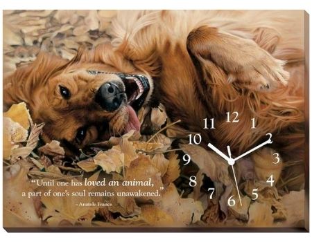 Golden Retriever Clock | The Cabin Shack