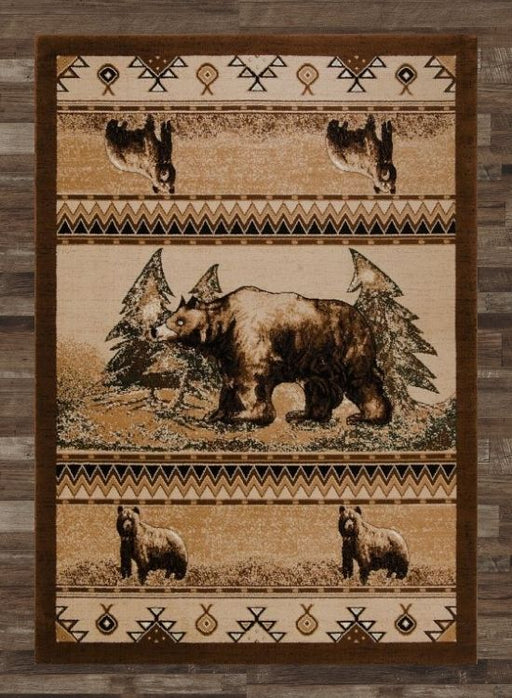 Grizzly Hunt Rug | The Cabin Shack