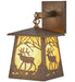 Majestic Woodland Elk Antique Copper Wall Sconce | The Cabin Shack