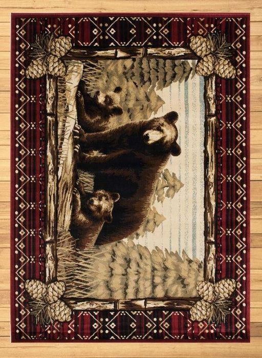 Mama Bear Pine Rug | The Cabin Shack