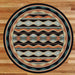 Medicine Bow Dark Rug Round | The Cabin Shack