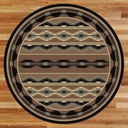 Medicine Bow Light Rug Round | The Cabin Shack