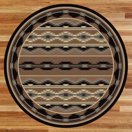 Medicine Bow Light Rug Round | The Cabin Shack