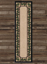Moraine Pine Runner Rug | The Cabin Shack