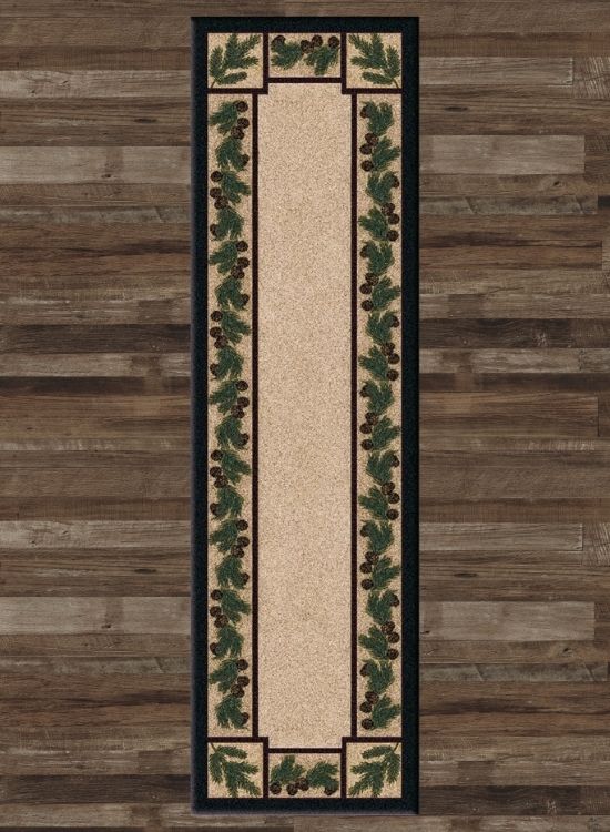 Moraine Pine Runner Rug | The Cabin Shack