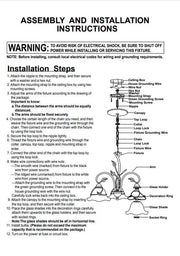 Nampa Chandelier Assembly Instructions | The Cabin Shack