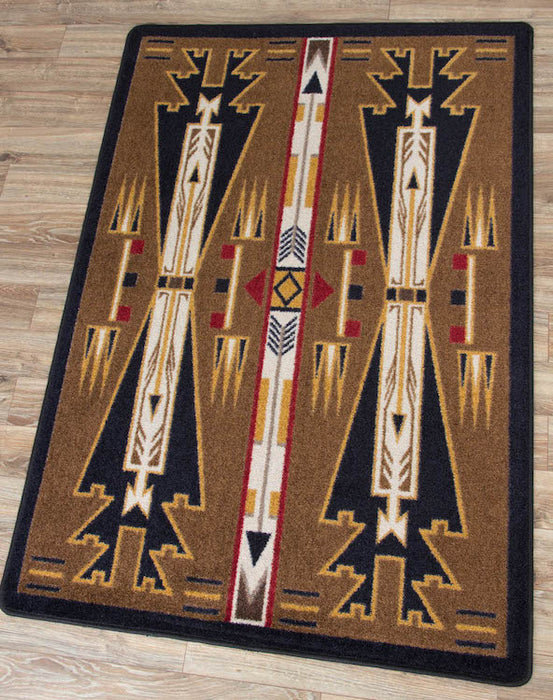 Native Arrow Brown Rug | The Cabin Shack