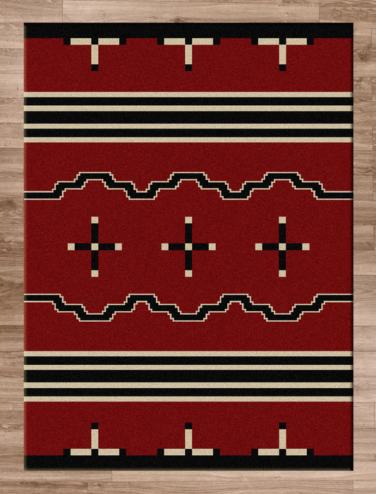 Native Cross Red Rug | The Cabin Shack