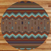 Peak Arrows Round Rug | The Cabin Shack