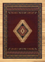 Phoenix Burgundy Rug Overview | The Cabin Shack